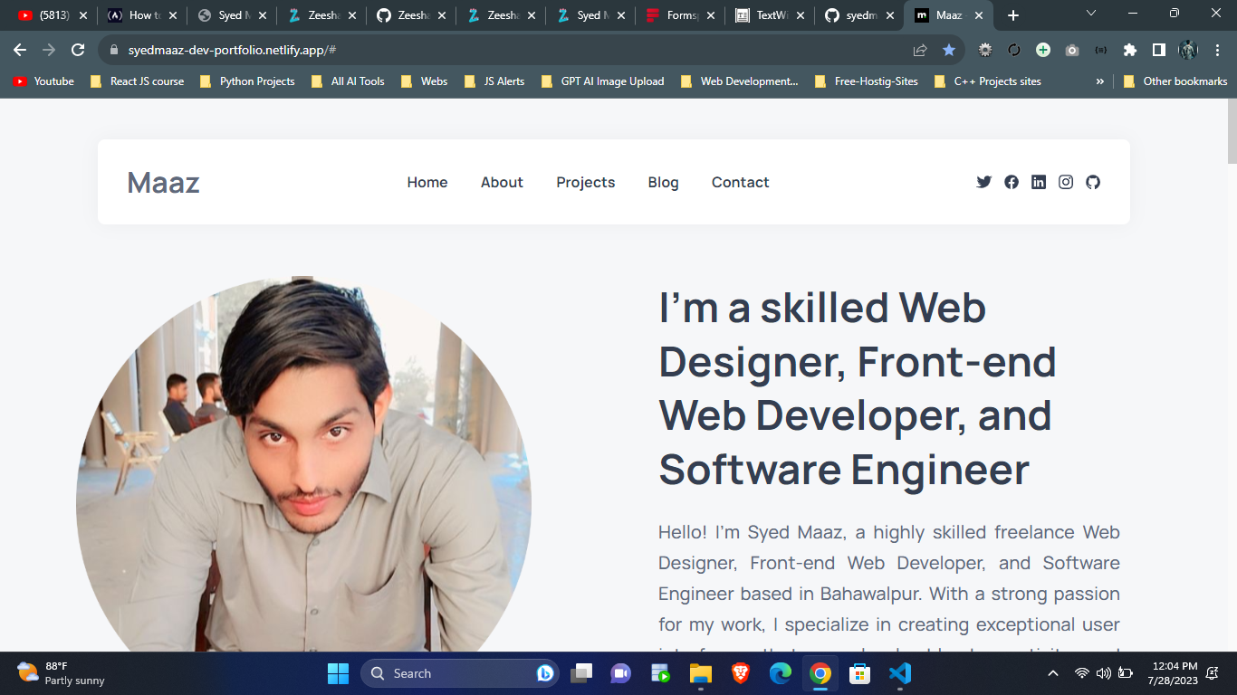 portfolio website