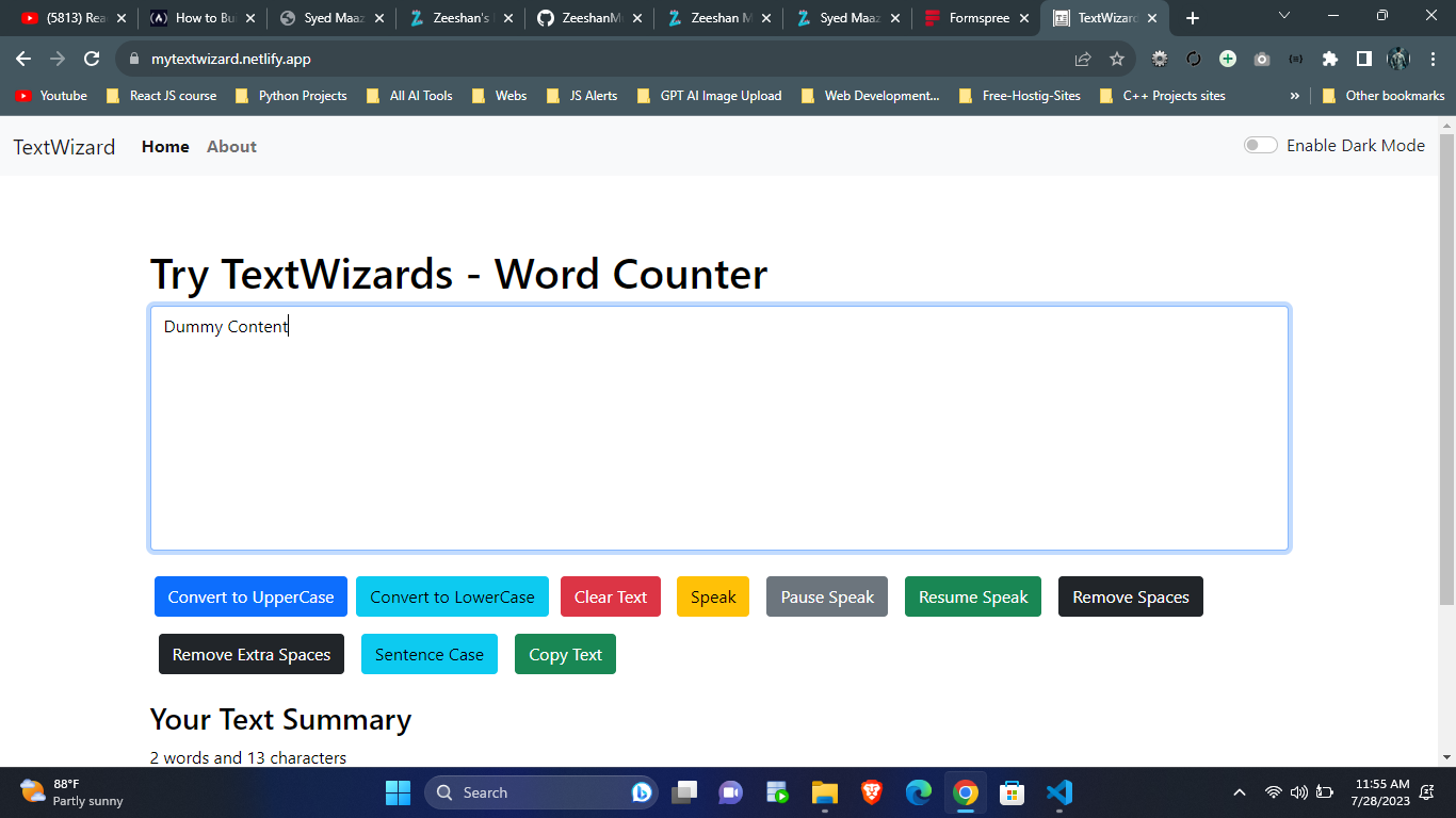 wordcounter app